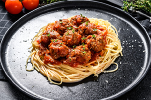  Spaghetti Marinara & Meatball 